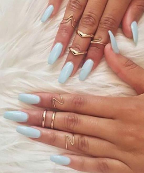 Red Nail Designs Coffin Shape