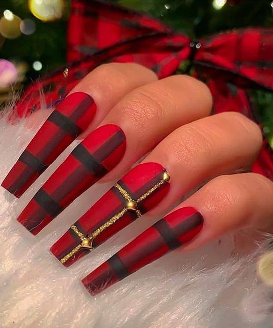 Red Ombre Christmas Nails