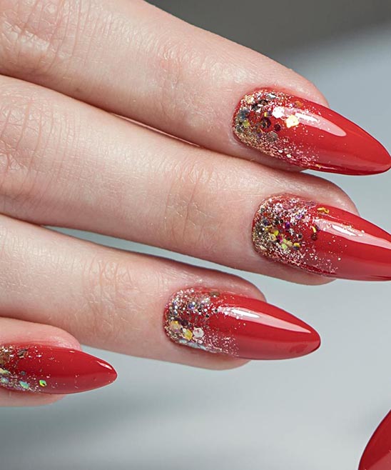 Red and White Christmas Nail Designs