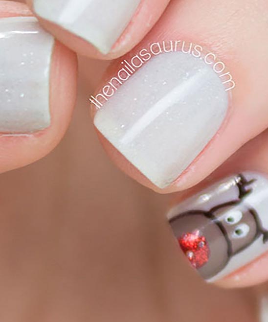 Reindeer Design Nails