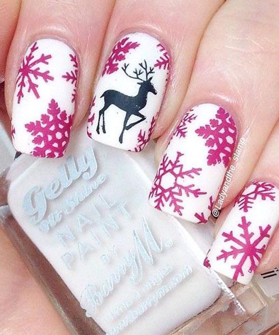 Reindeer Toe Nails