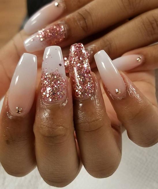 Rose Gold Chrome Nails Ombre