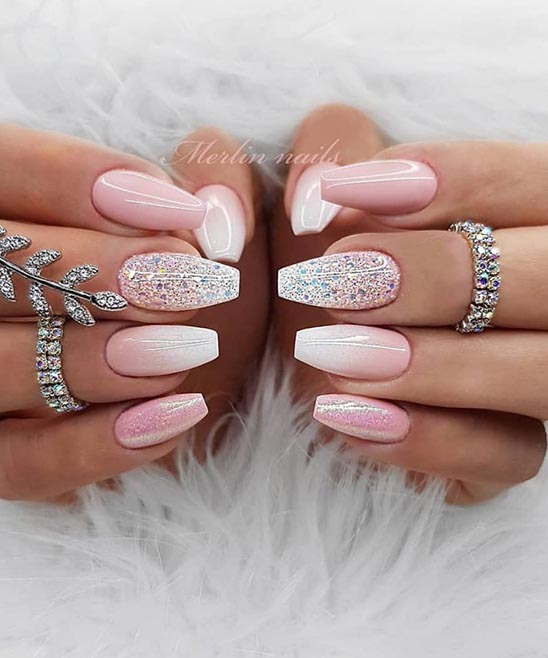 Rose Gold French Ombre Nails