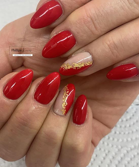 Rose Gold Nails Almond