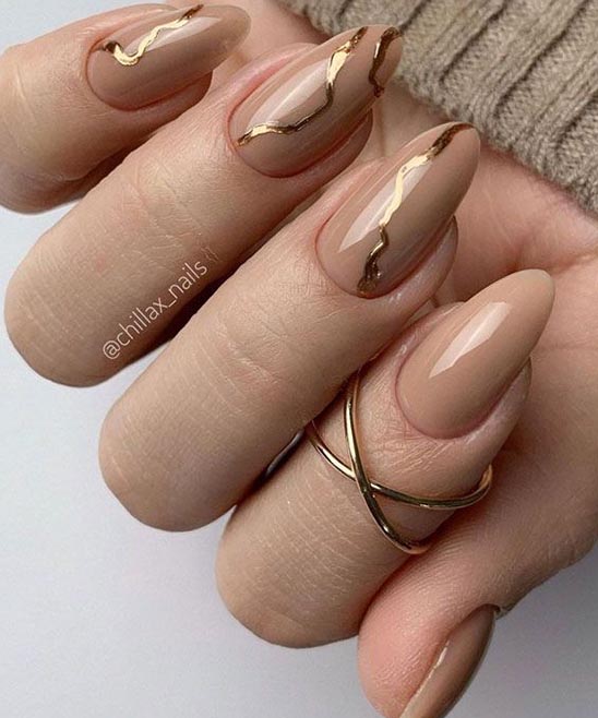 Rose Gold New Years Nails