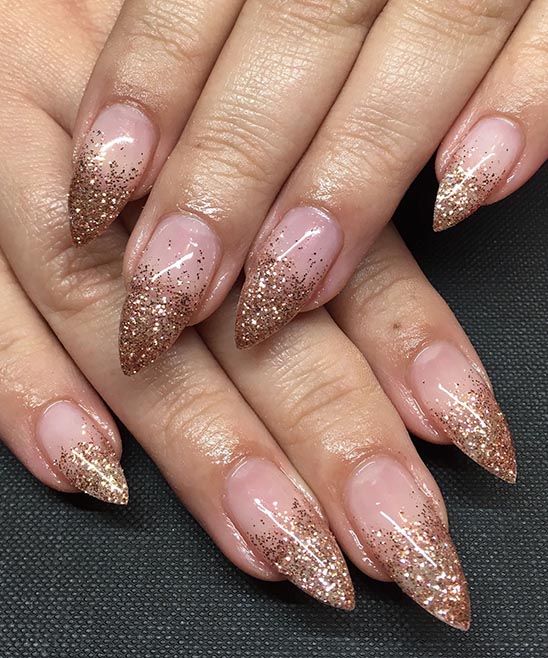 Rose Gold Ombre Nail Designs