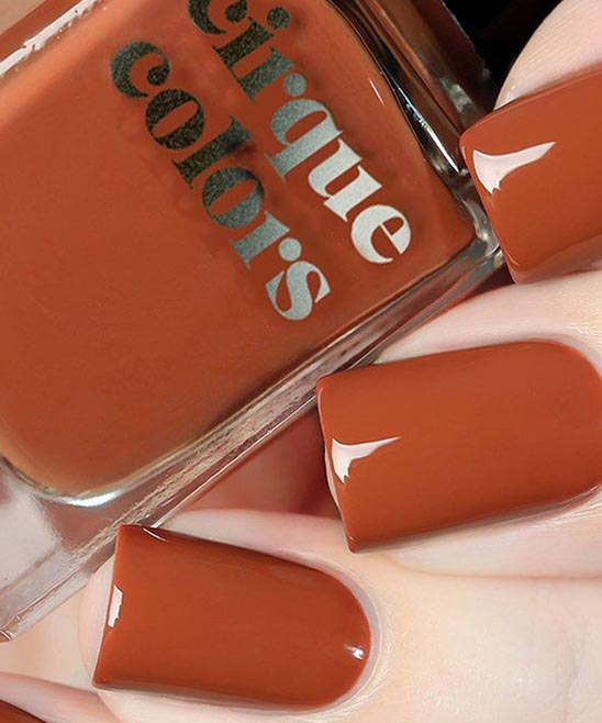 Rustic Orange Burnt Orange Acrylic Nails