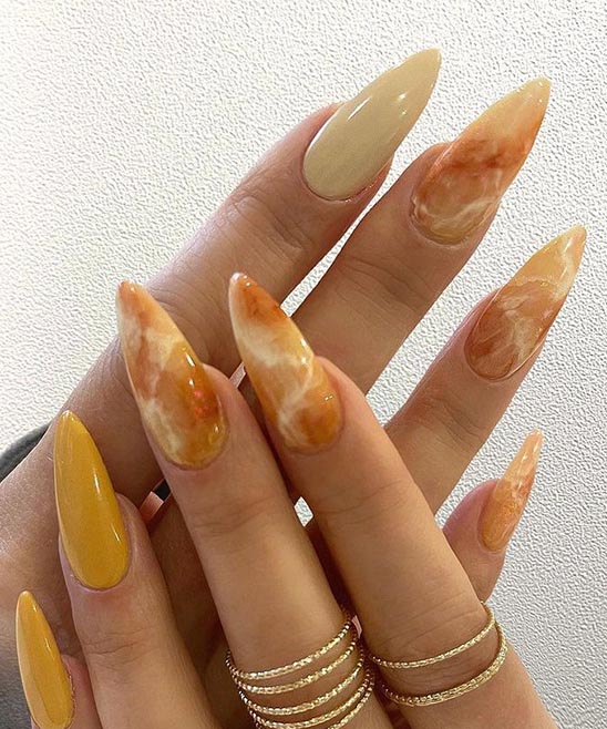 Short Almond Spring Nails