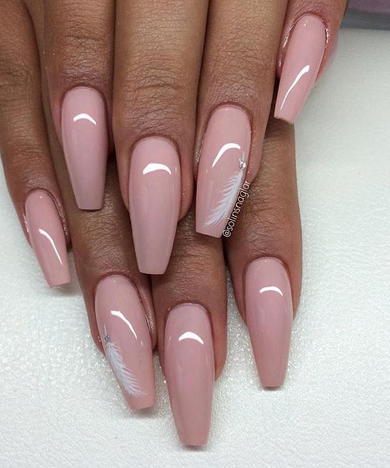 Short Coffin Black Nail Designs