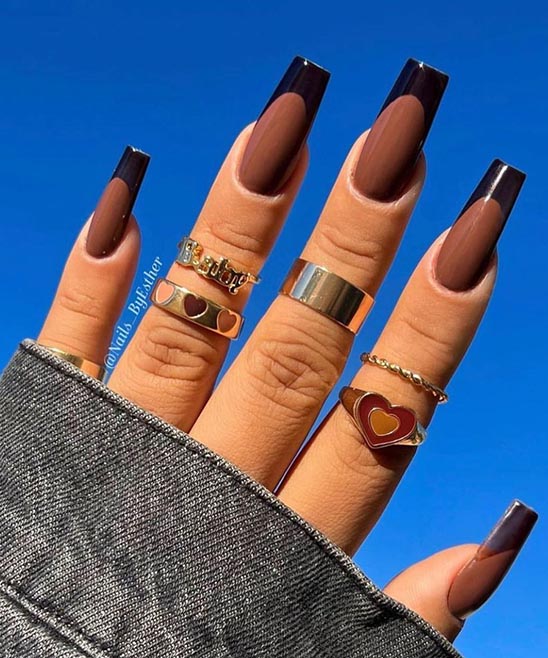 Short Coffin Shaped Nails Designs