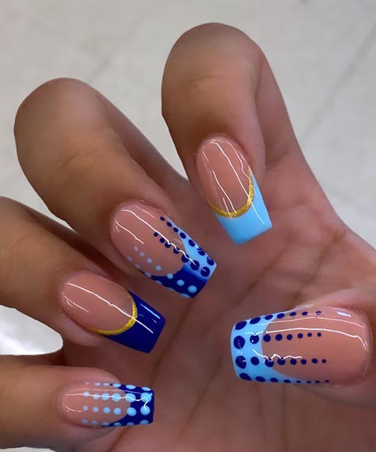 Short Coffin Summer Nail Designs