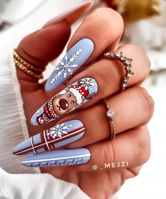 Short Nail Christmas Designs