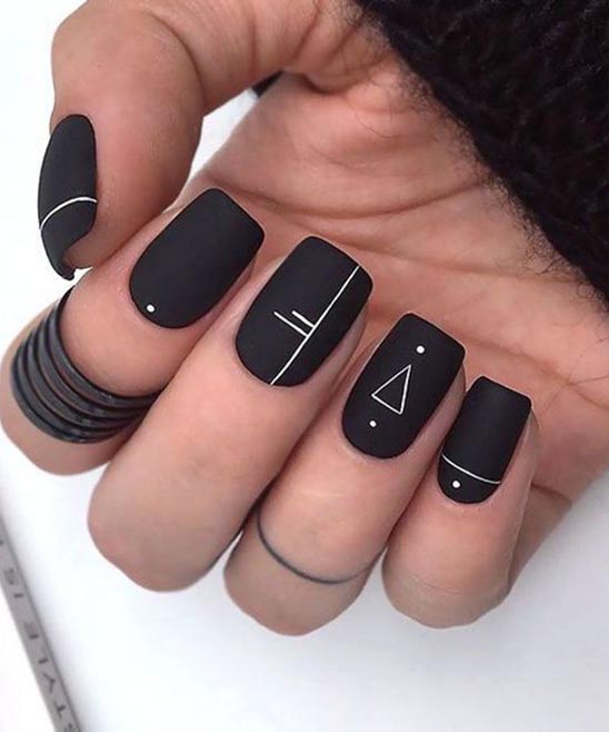 Short Nails Designs Black
