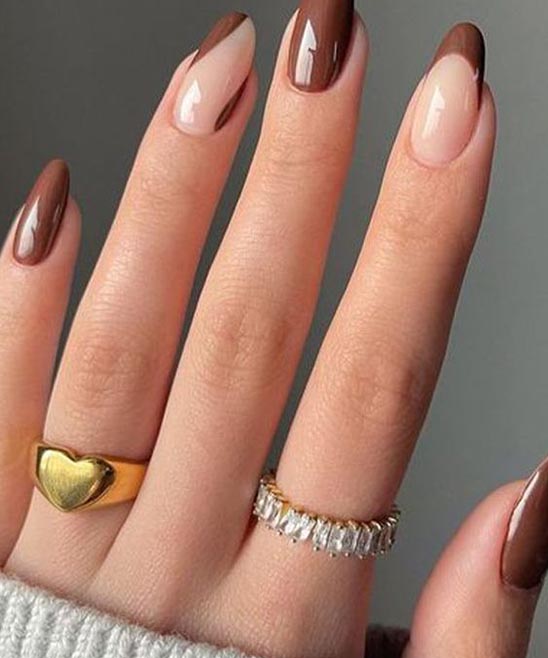 Short Oval Acrylic Nails