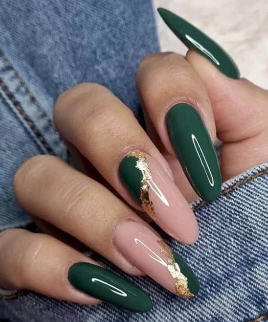 Short Oval French Tip Nails
