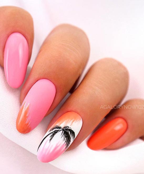 Short Oval Nail Designs