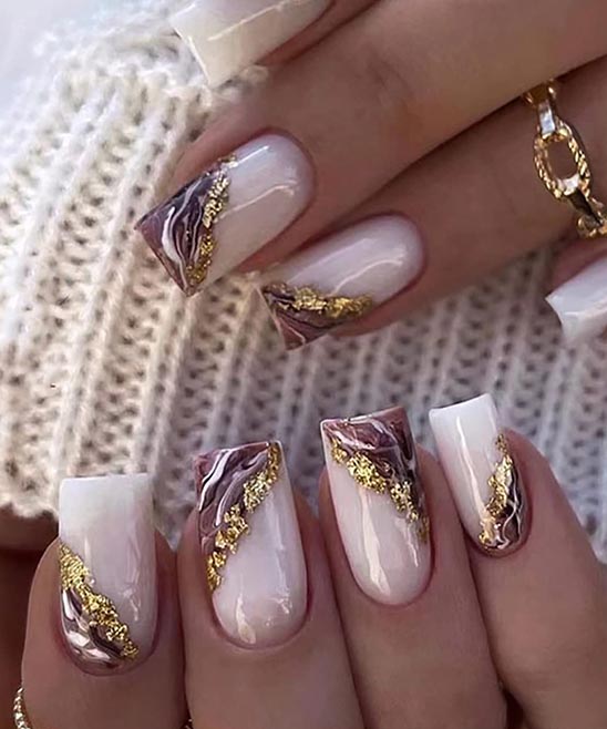 Short Square Acrylic Nails