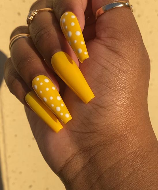 Short Yellow Nail Ideas