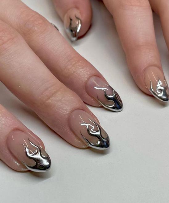 Silver Nails Design