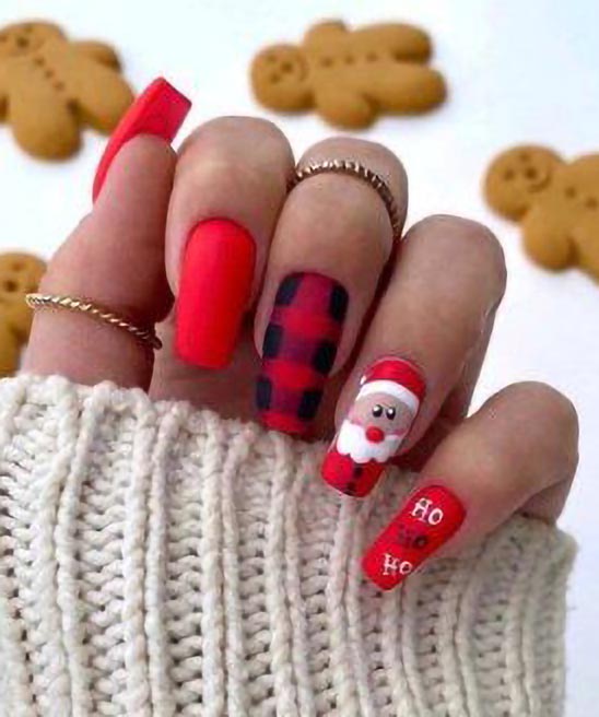 Simple Christmas Nail Art