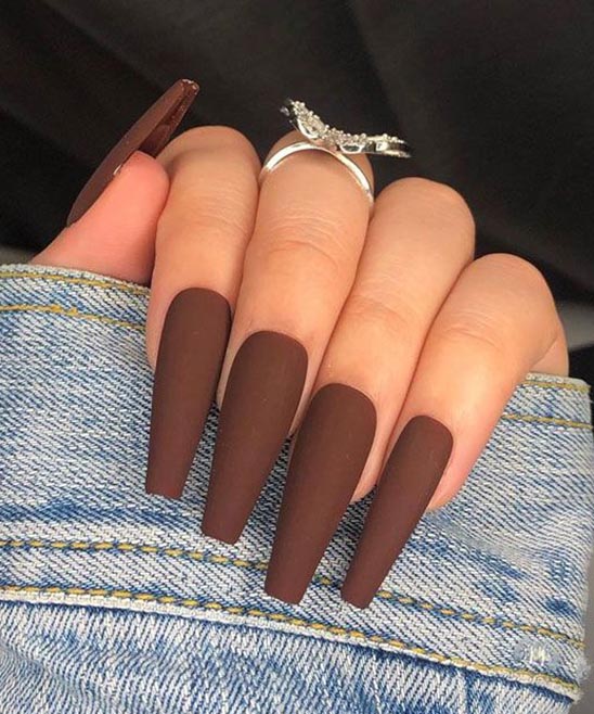 Simple Coffin Nail Designs