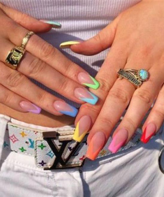 Simple Coffin Nail Designs