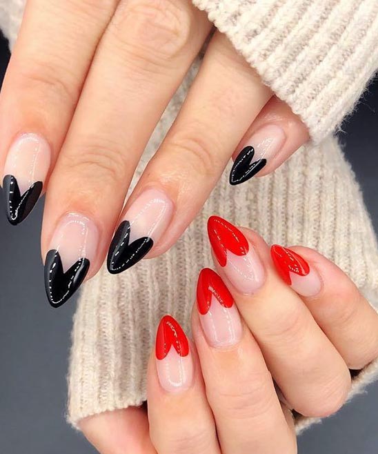 Simple Heart Nail Designs