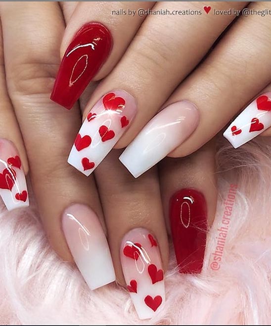 Simple Valentine's Day Nails
