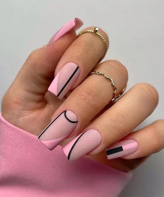 Simple Valentines Day Nails