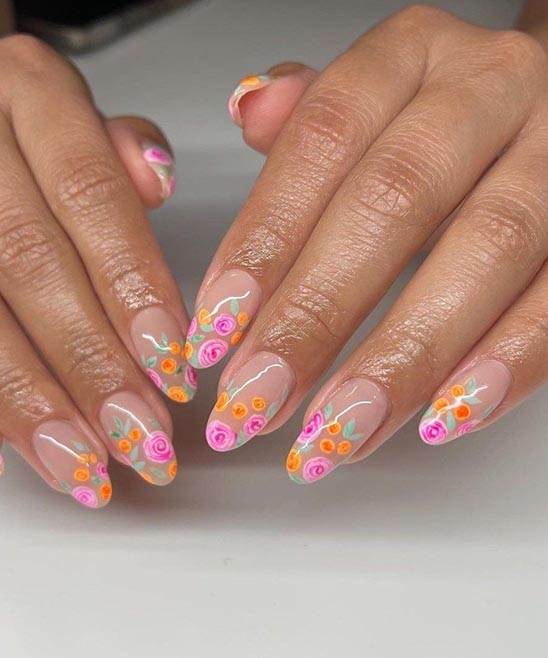 Spring Almond Nail Ideas