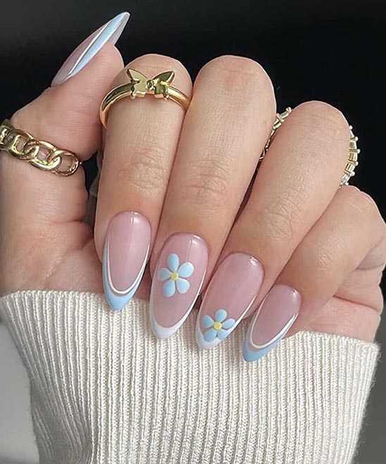 Spring Almond Nails