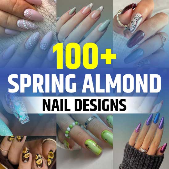 Spring Almond Nails