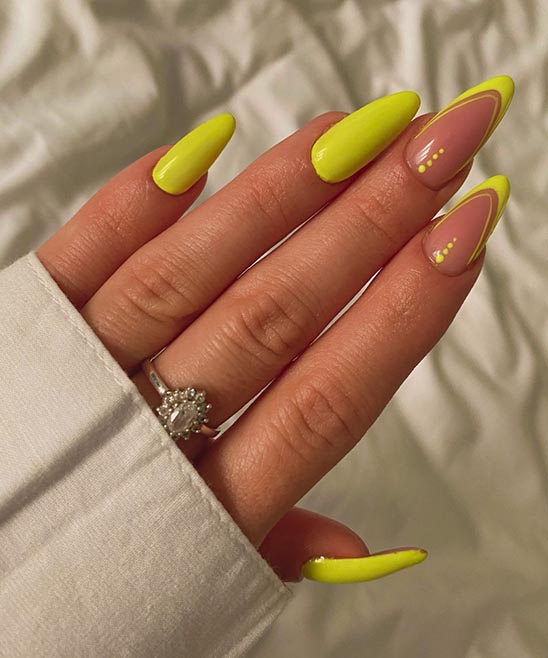 Spring Almond Shaped Nails