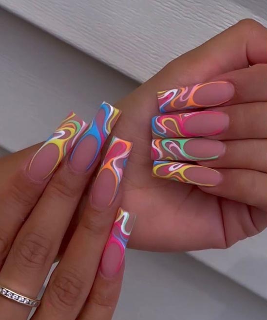 Spring Coffin Nails Ideas