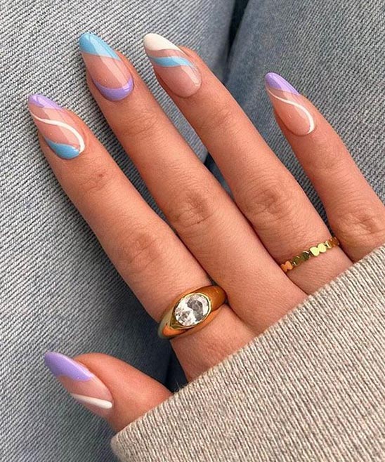 Spring Color French Nail Tips
