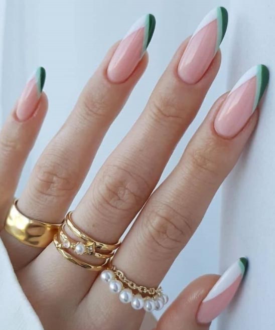 Spring Color French Tip Nails