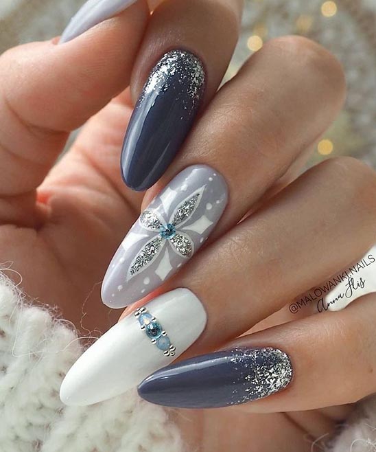 Spring French Tip Nails Almond