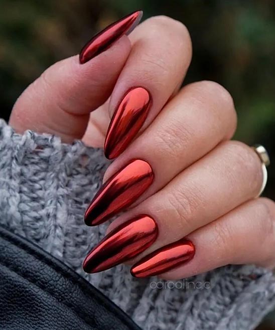 Spring French Tip Nails Almond