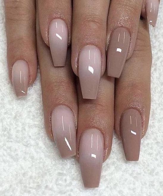 Spring Ombre Coffin Nails