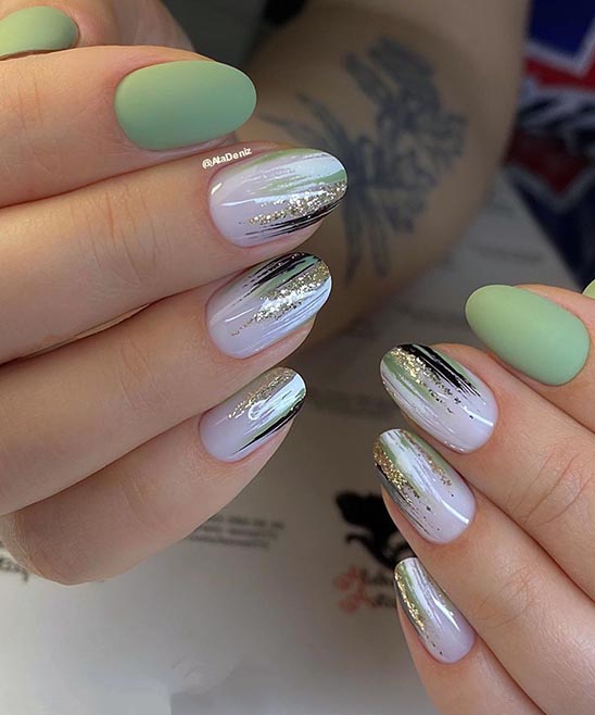 Spring Oval Nails