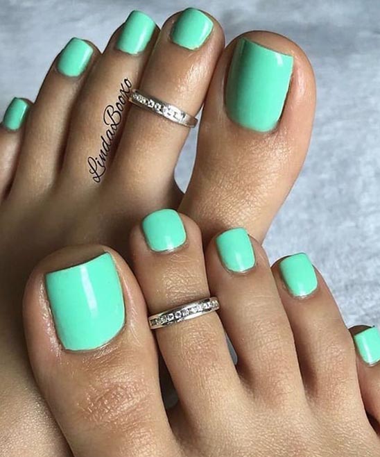 Spring Toe Nail Design