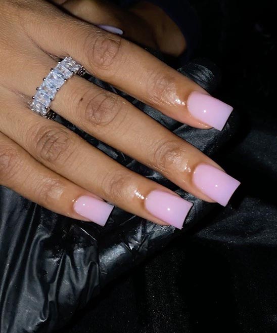 Square Acrylic Nails Short