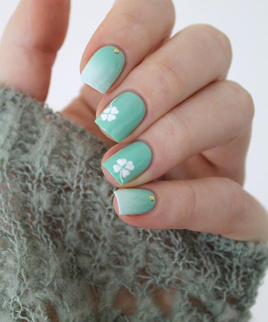 St Patrick's Day Acrylic Nails