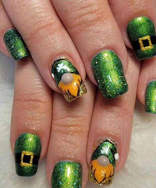 St Patrick's Day Nail Art