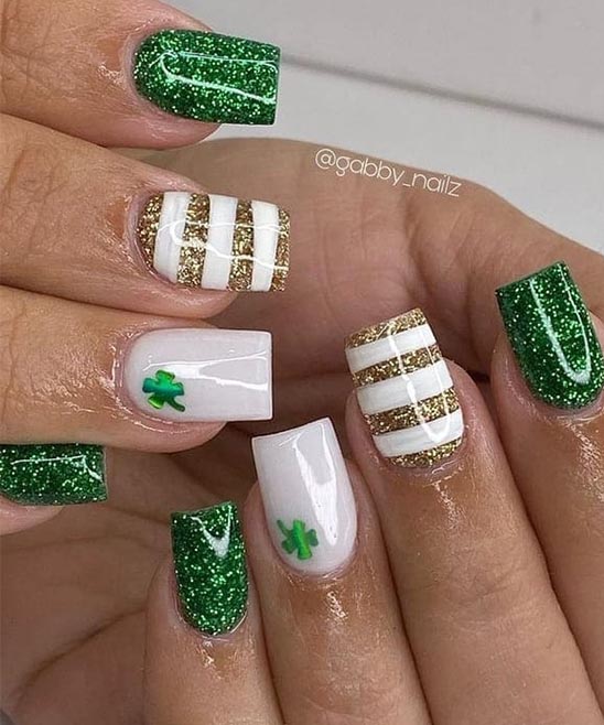 St Patricks Day Nail