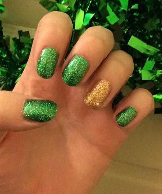 St Patrick's Day Press on Nails