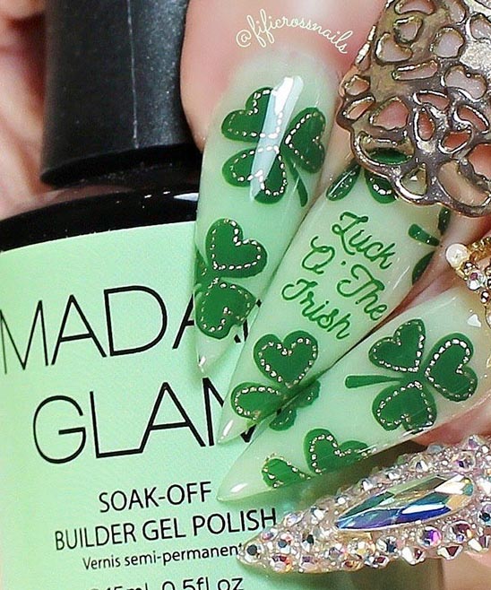 St Patrick's Day Toe Nail Designs