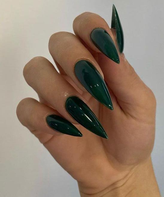 Stiletto Neon Green Nails