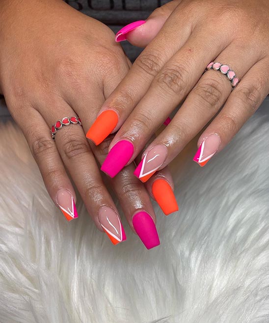 Summer Nail Colors 2023 Orange