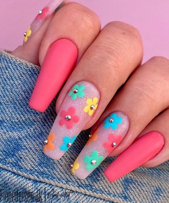 Summer Nail Designs Coffin